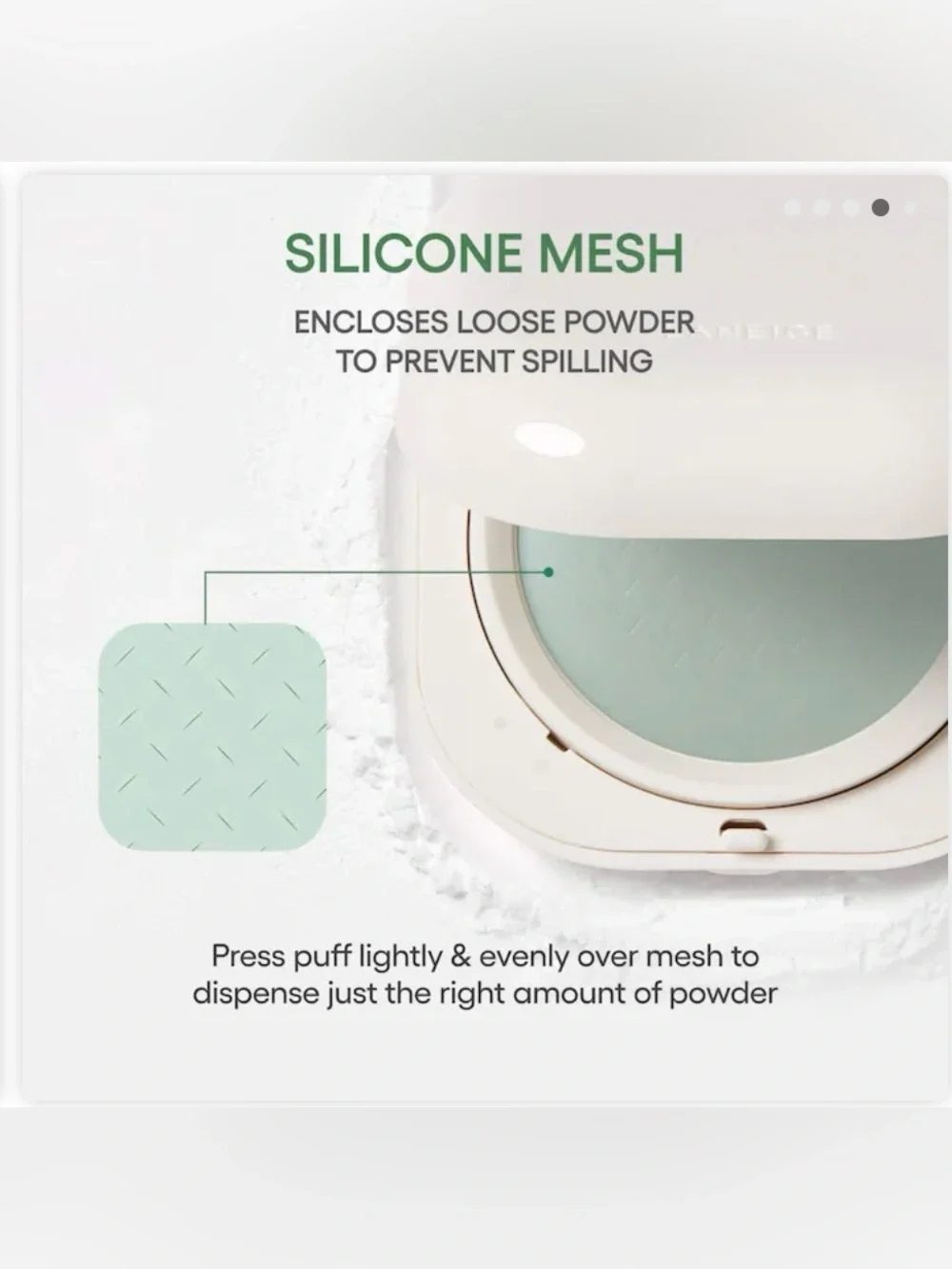 LANEIGE Neo Essential Blurring Finish Powder — Cream White Compact